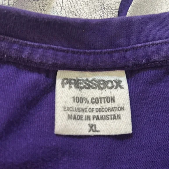 Kansas state Purple Long Sleeve Shirt with Logo -some stains - Picture 8 of 8